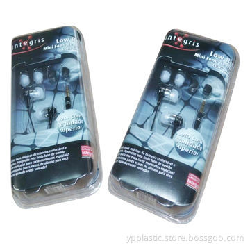 Heat sealing PVC blister package for earphone